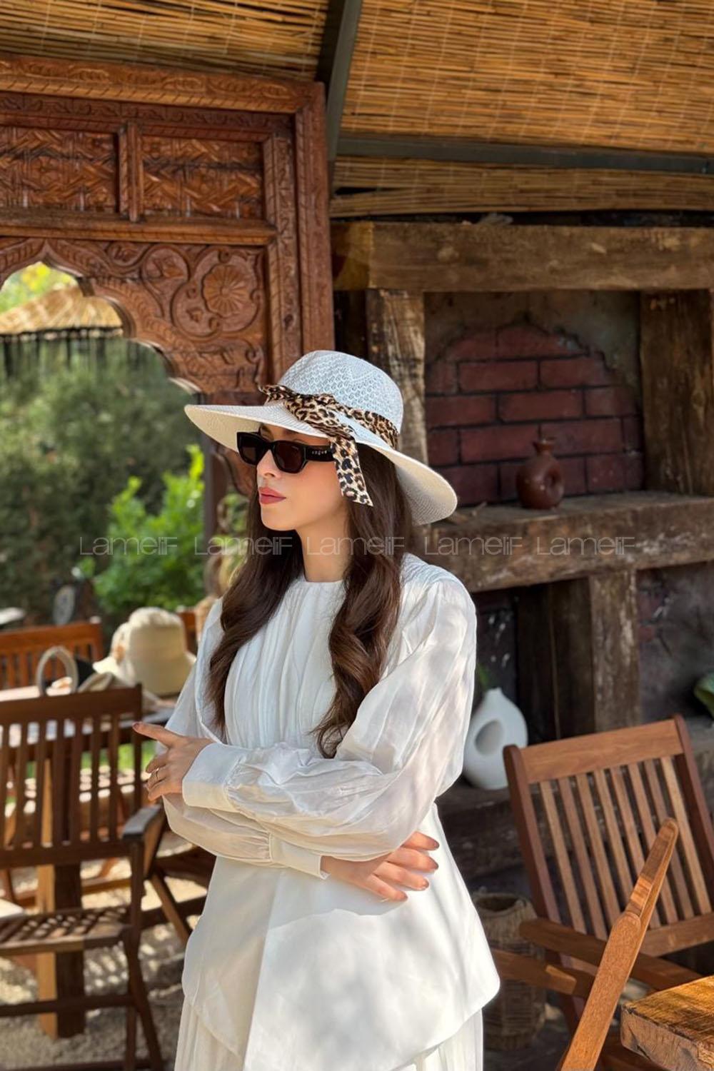 Lamelif Yazlık Hasır Vizör Şapka