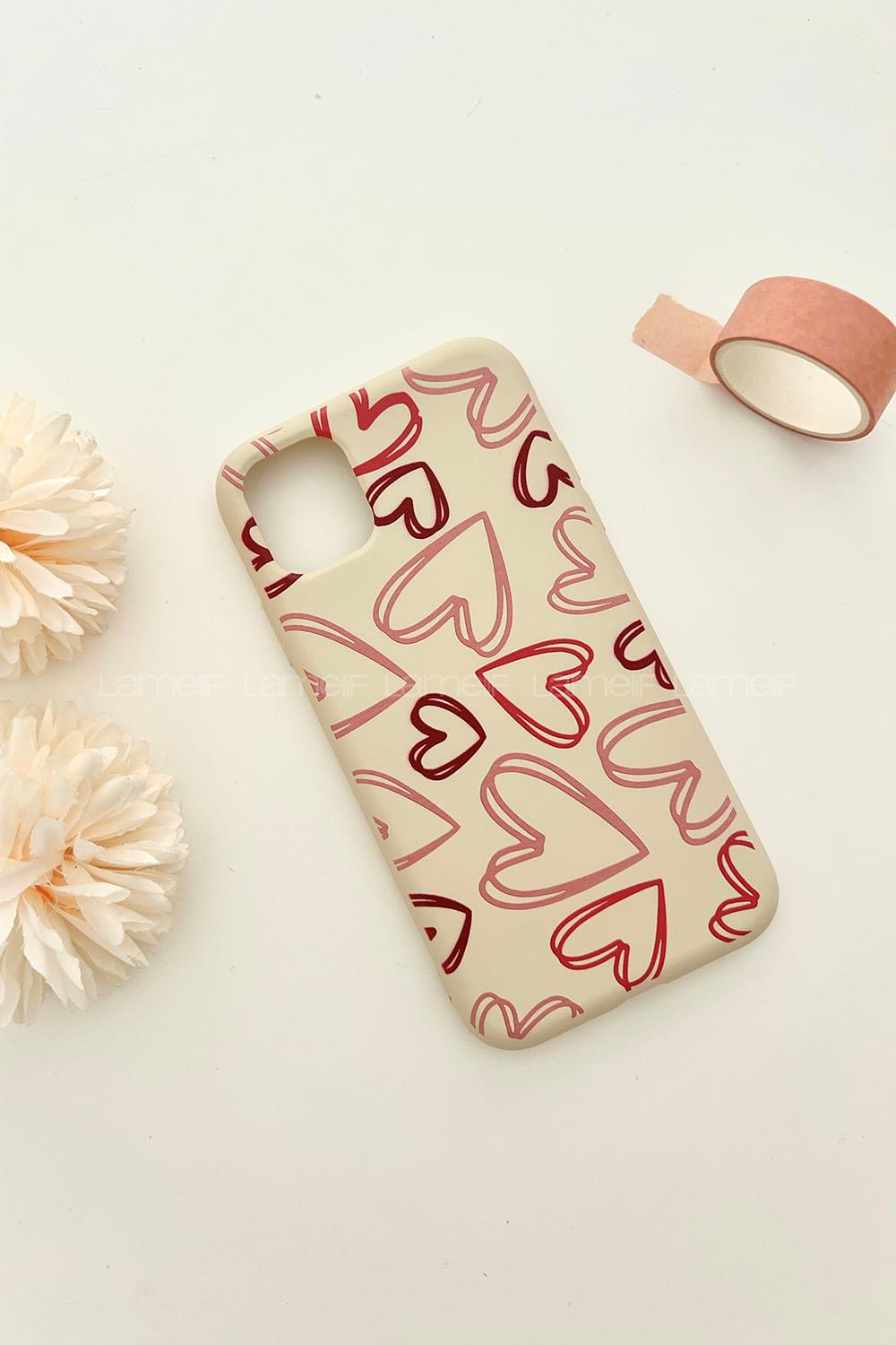 Lamelif  ıPhone 11 Kalp Telefon Kılıfı