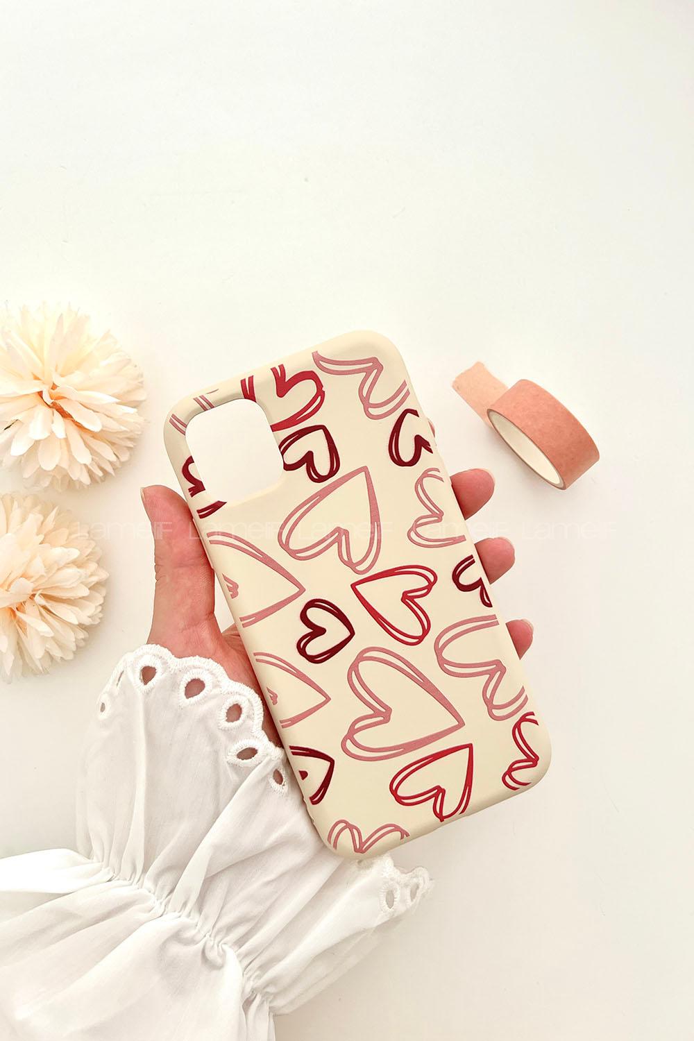 Lamelif  ıPhone 11 Kalp Telefon Kılıfı