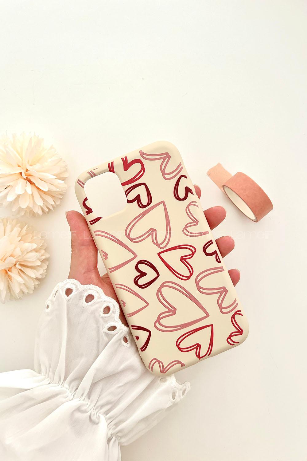 Lamelif  ıPhone 11 Kalp Telefon Kılıfı