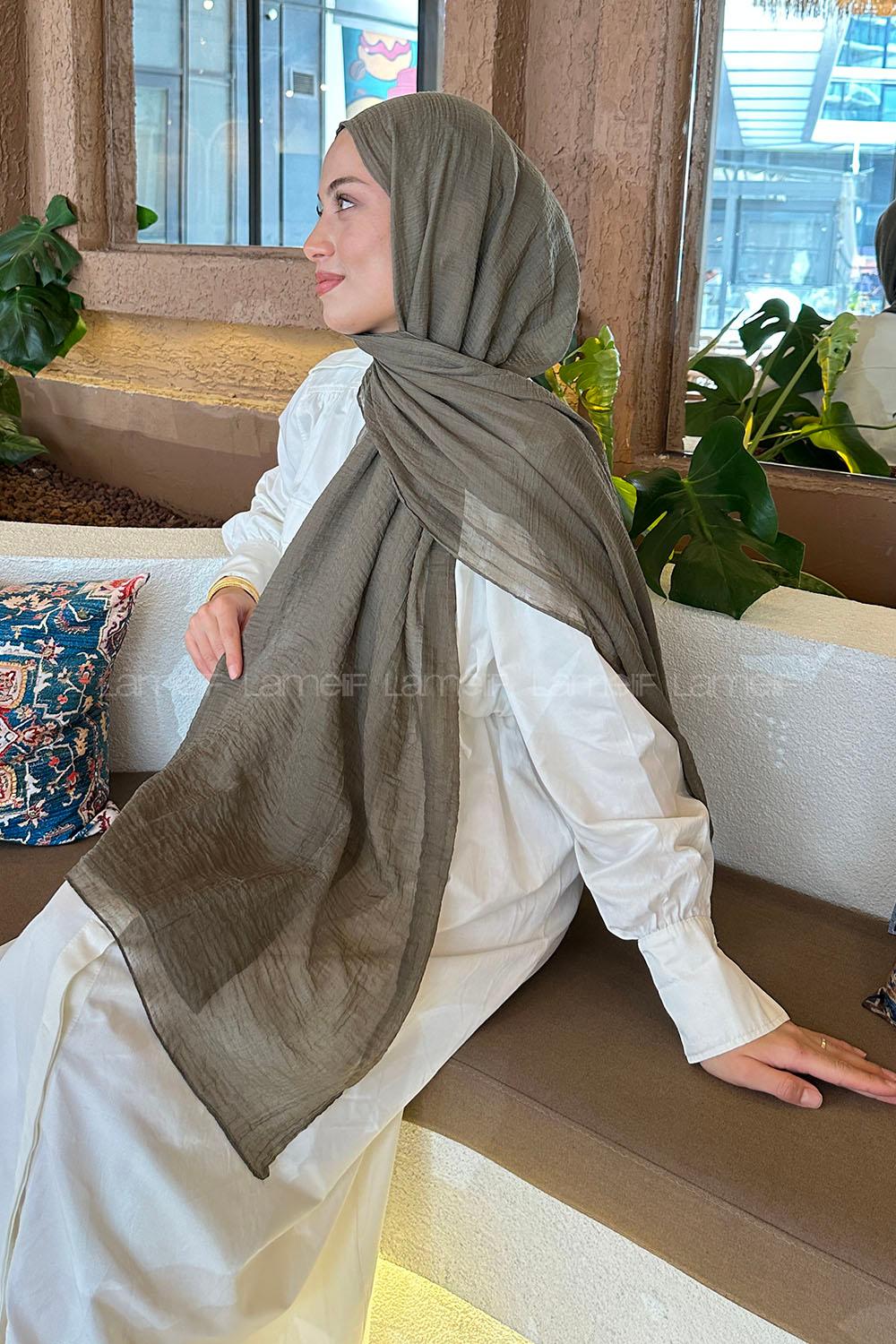 Lamelif Müslin Şal Mint Yeşili