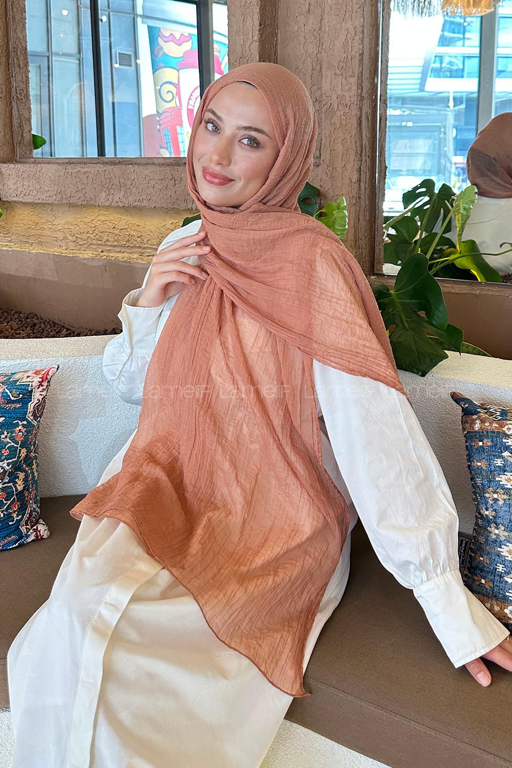 Lamelif Müslin Şal Tarçın
