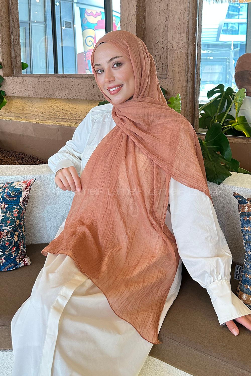 Lamelif Müslin Şal Tarçın