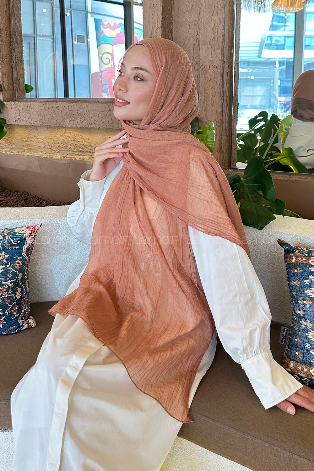 Lamelif Müslin Şal Tarçın