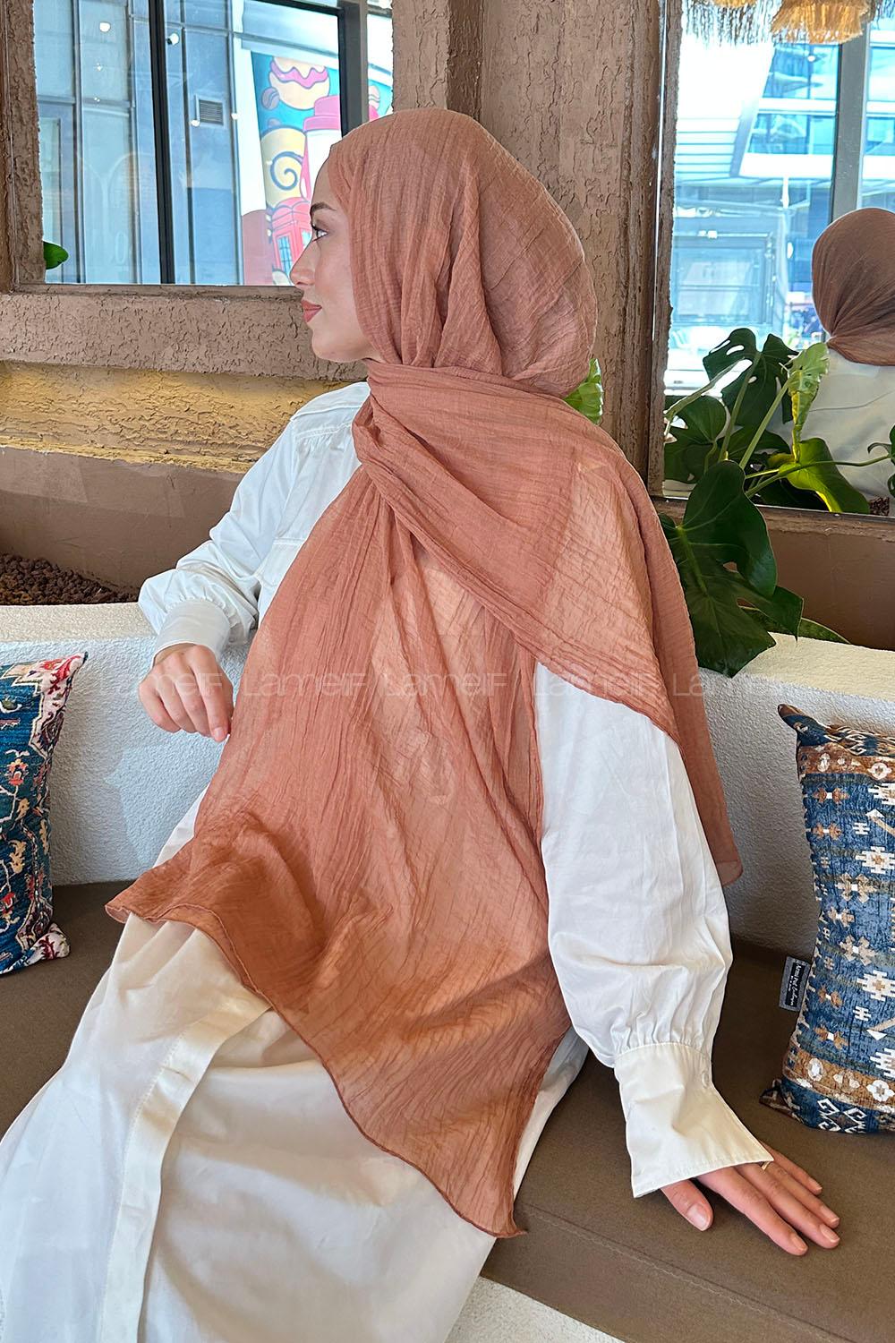 Lamelif Müslin Şal Tarçın