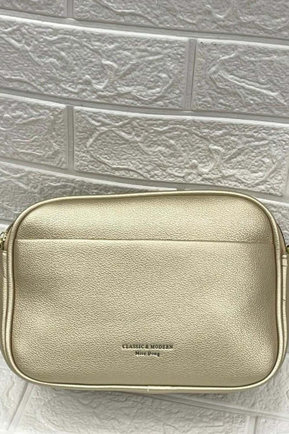 Lamelif Mini Urban Çapraz Askılı Çanta Gold