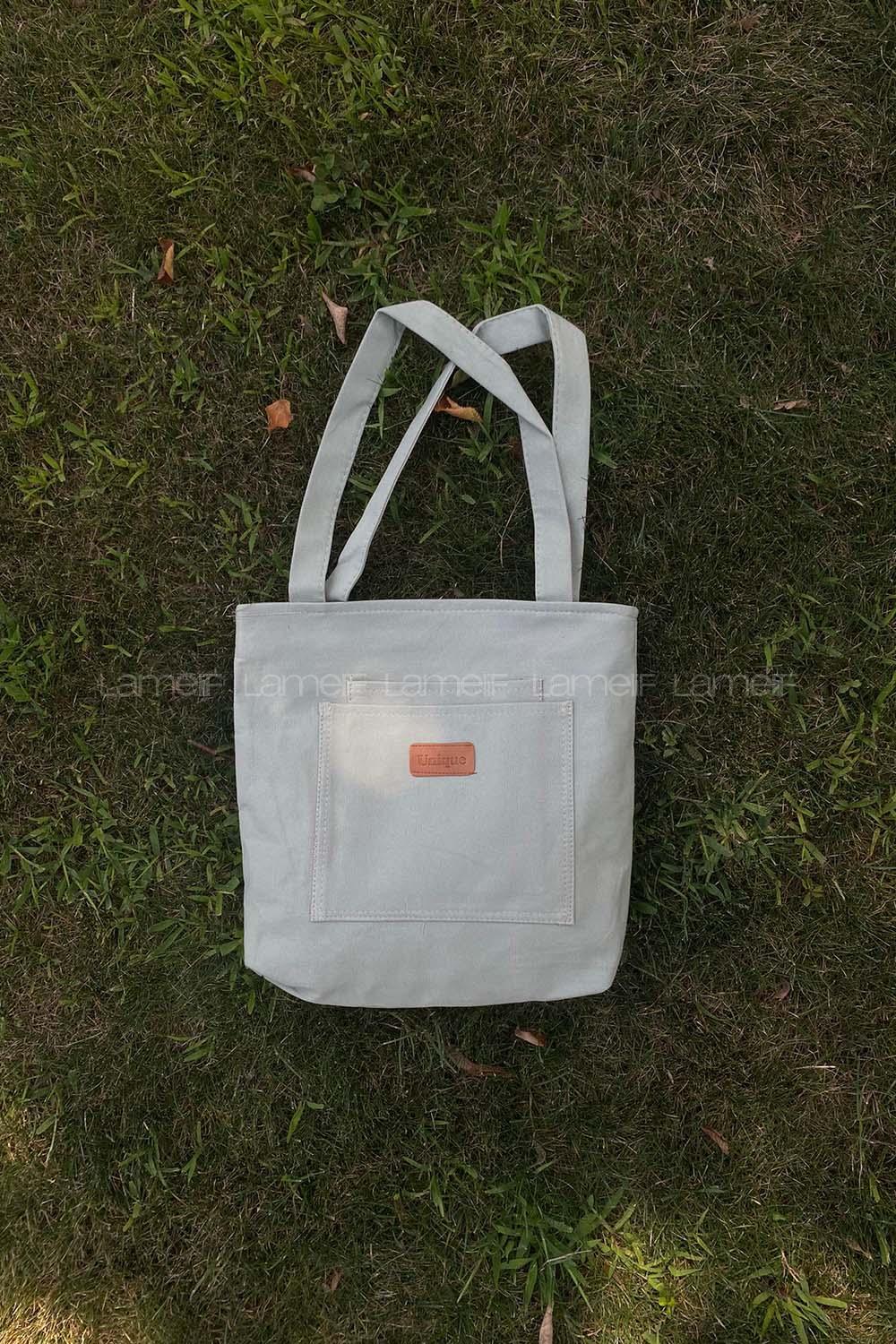 Plum Green Without Accessories Rope Hand Bag Bag