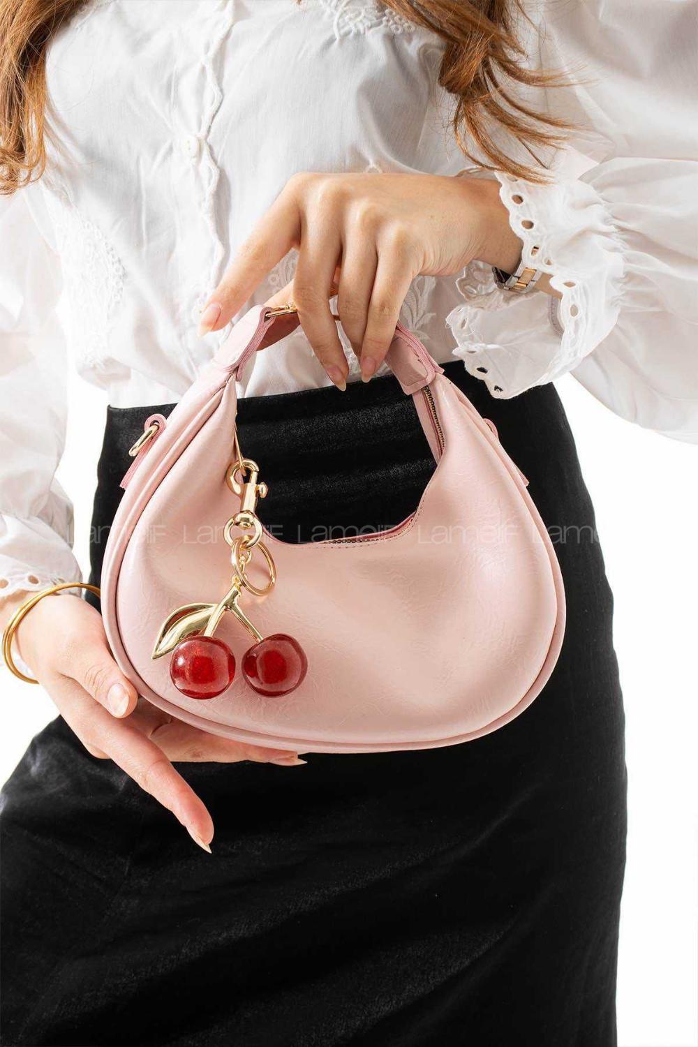 Pink Without Accessories Skin Hand Bag Arm Bag Bag