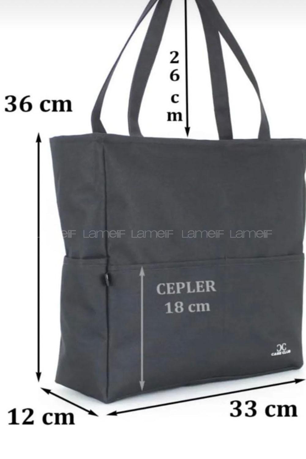 Black Without Accessories Rope Hand Bag Bag