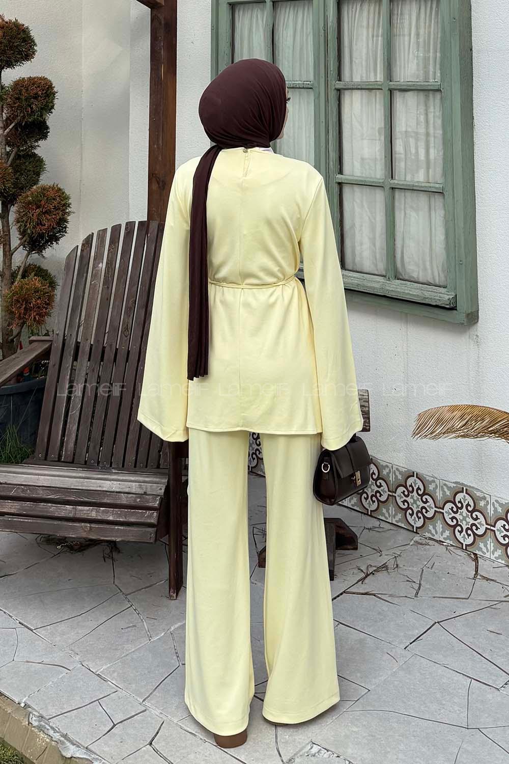 Lamelif Asimetrik Oyhso Takım Sarı