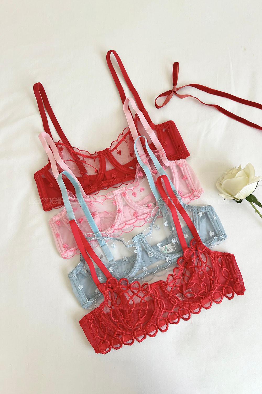Lamelif Kalpli Bra Tül Takım