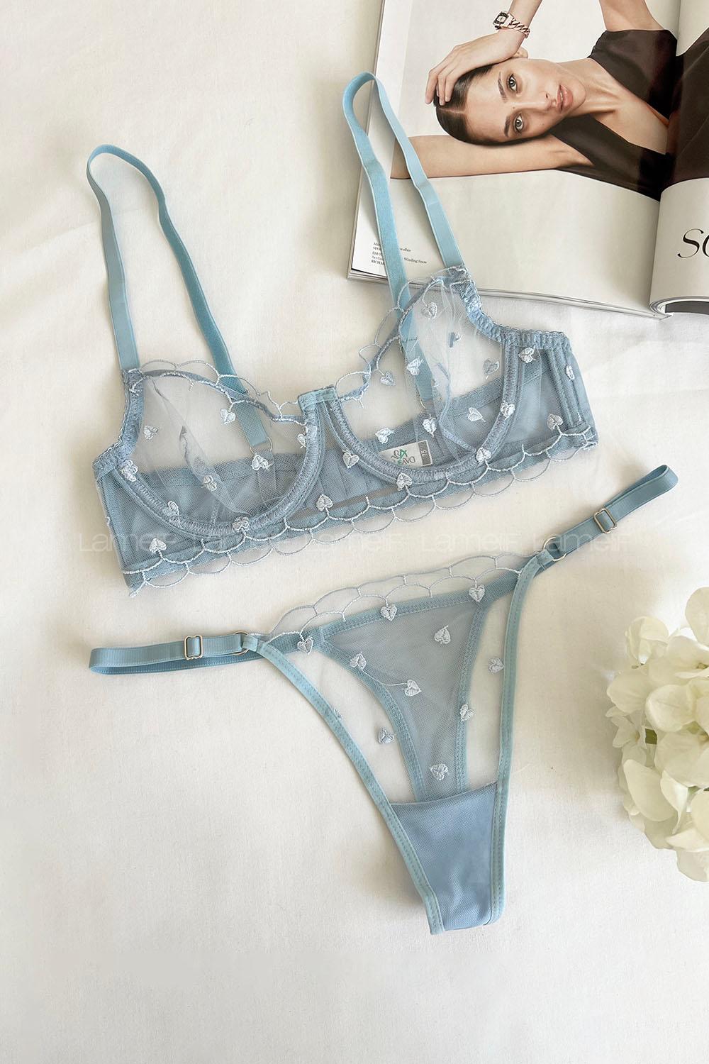 Lamelif Kalpli Bra Tül Takım