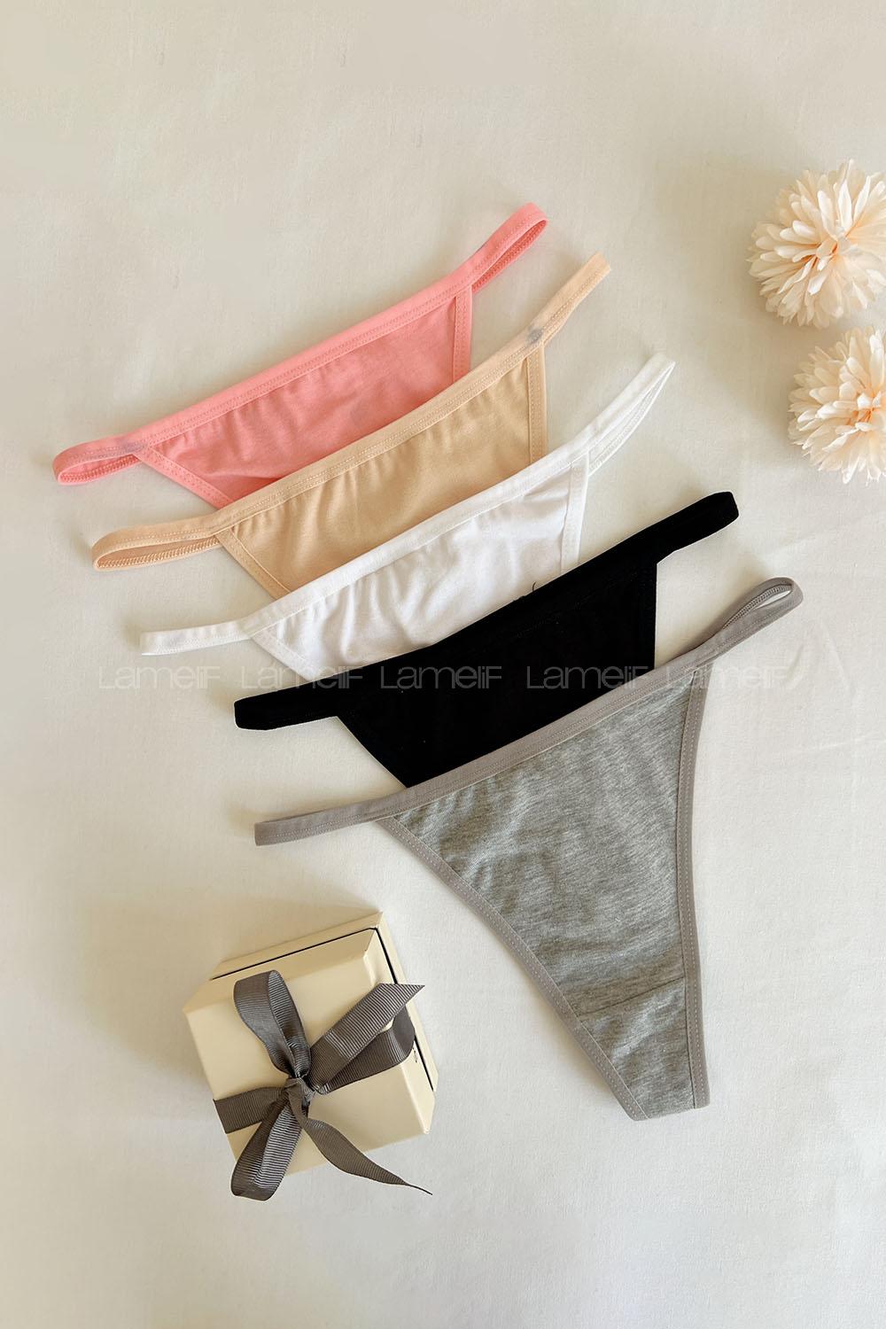 Very Colorful-en Cotton Fabric Scanties