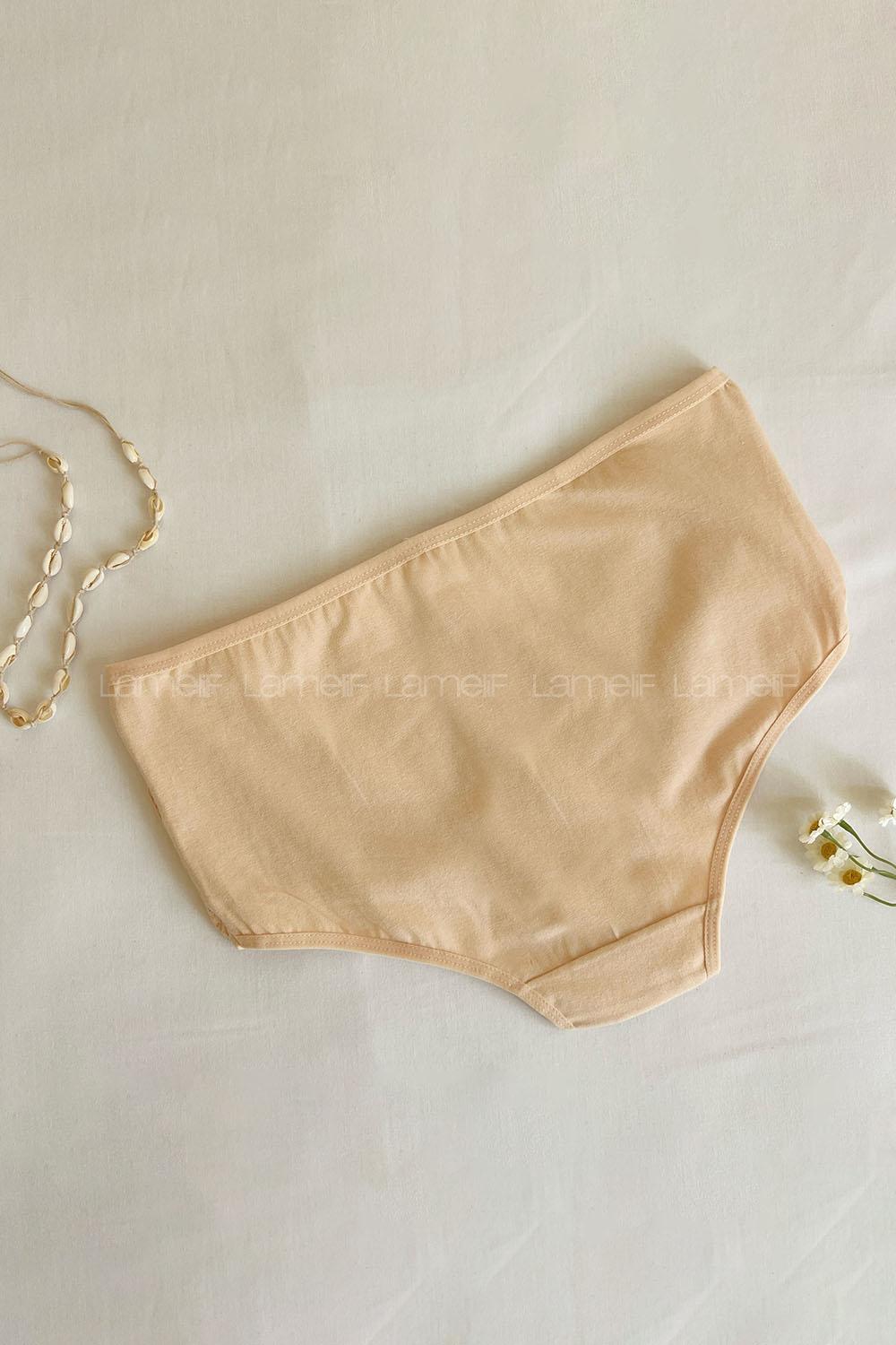 Lamelif Kotton Bayan Yüksekbel Dantel Külot