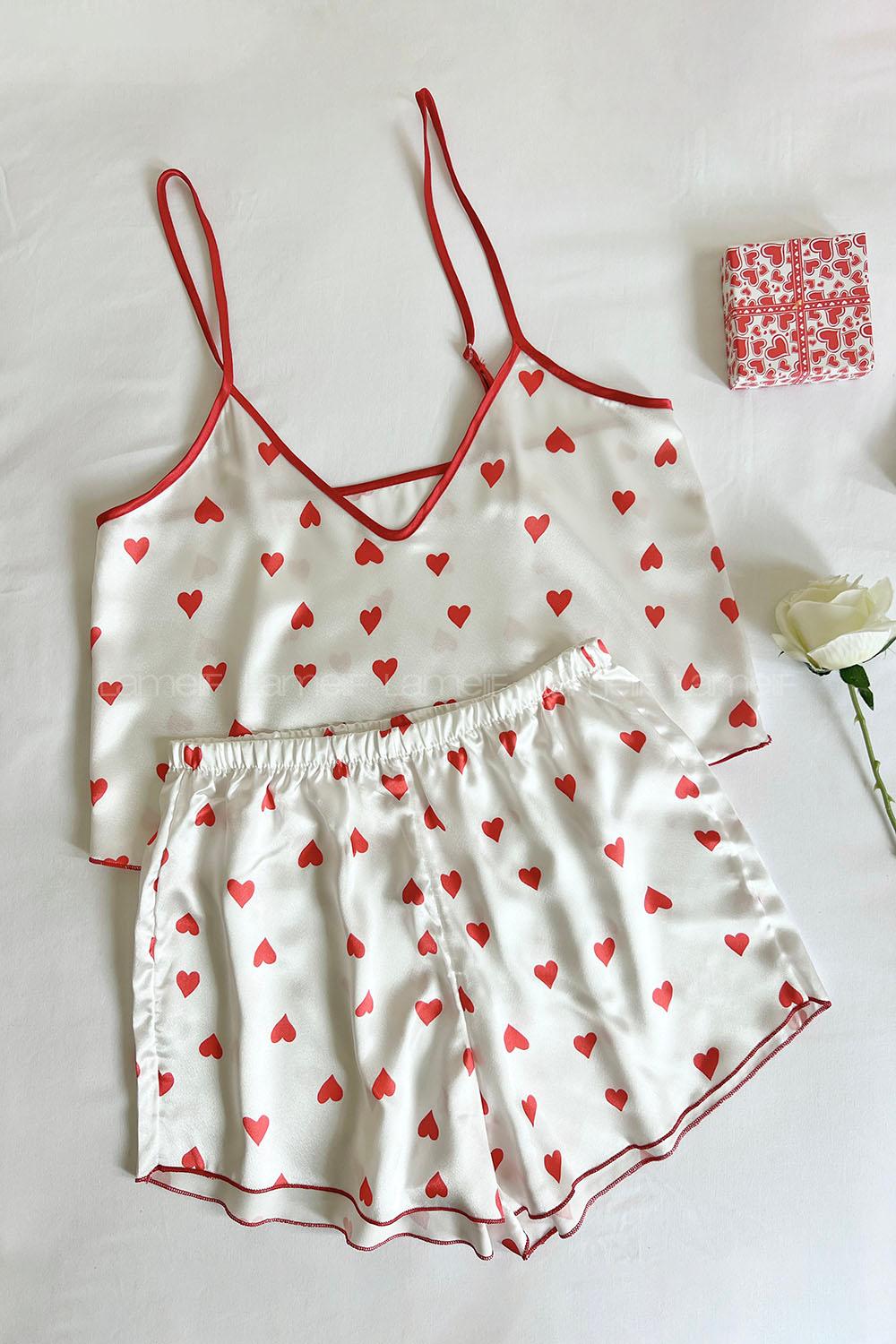 Lamelif Saten Takım Desteksiz