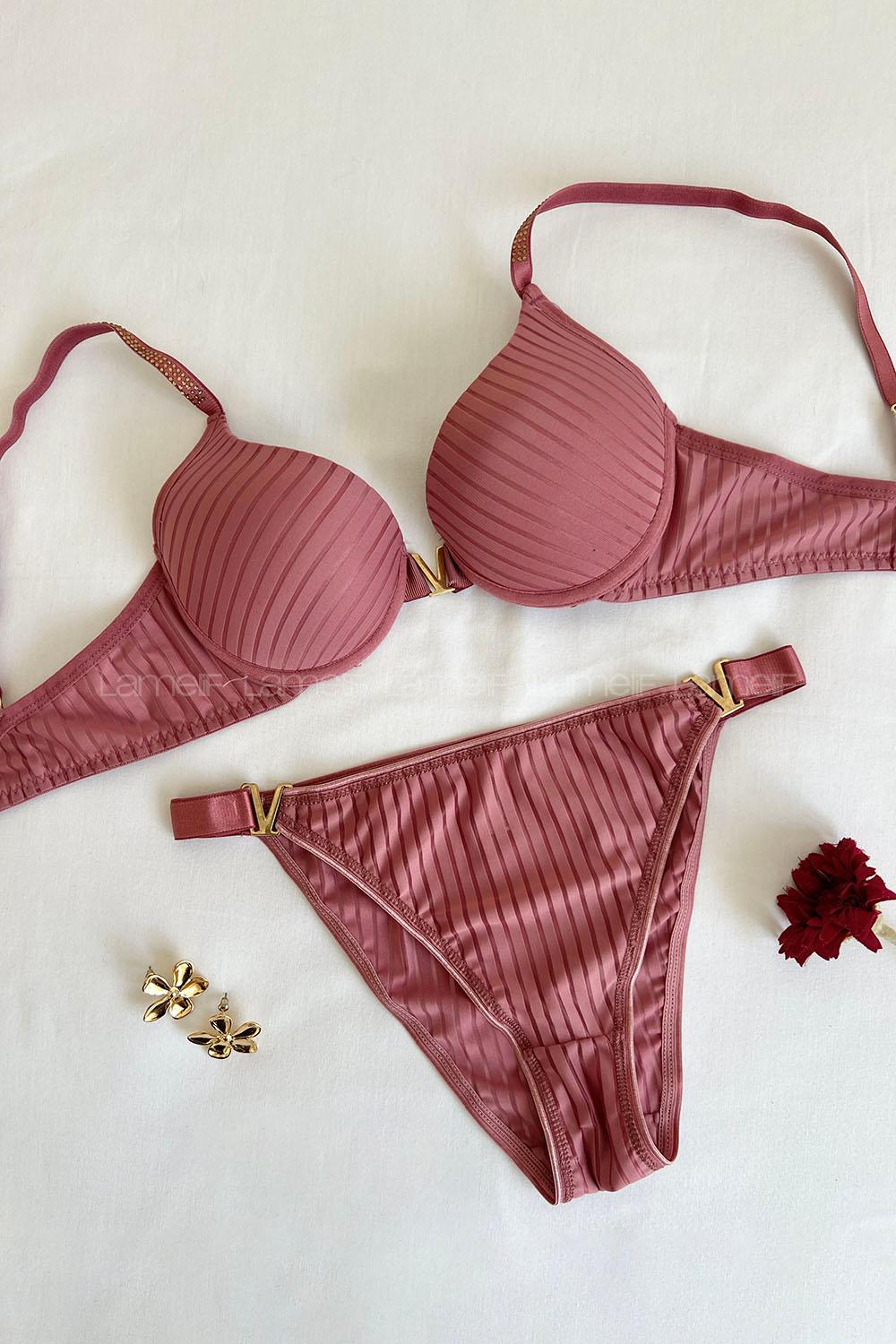 Rose Cotton Fabric Underwire Unsupport 