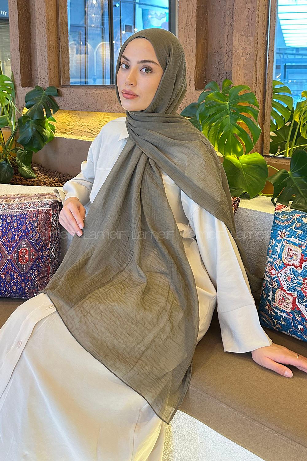 Lamelif Müslin Şal Toprak