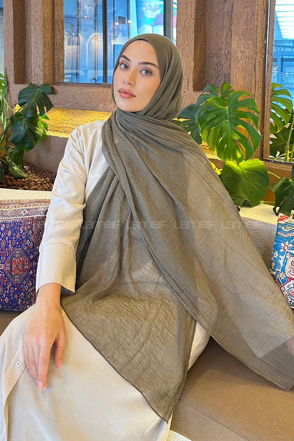 Lamelif Müslin Şal Toprak