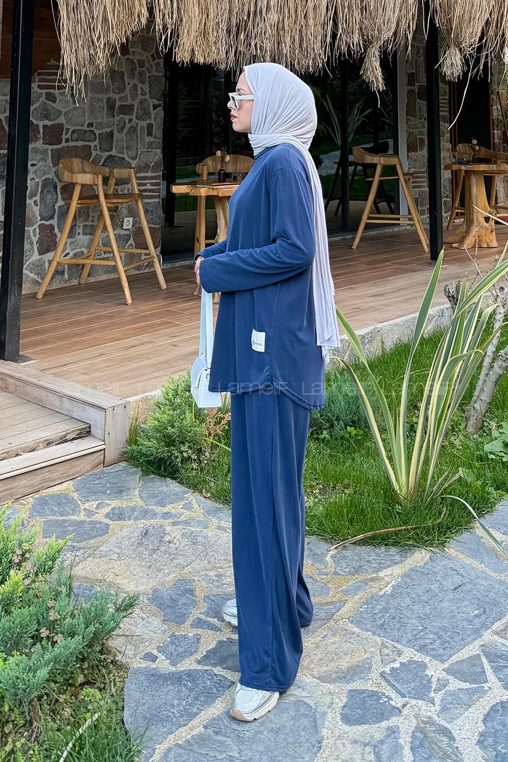 Lamelif Armalı İkili Takım Lacivert