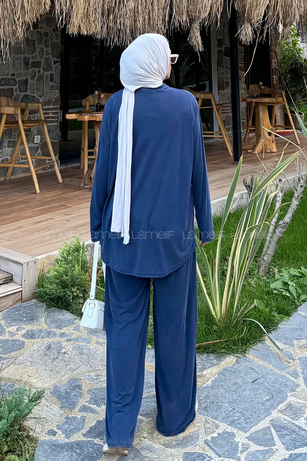 Lamelif Armalı İkili Takım Lacivert