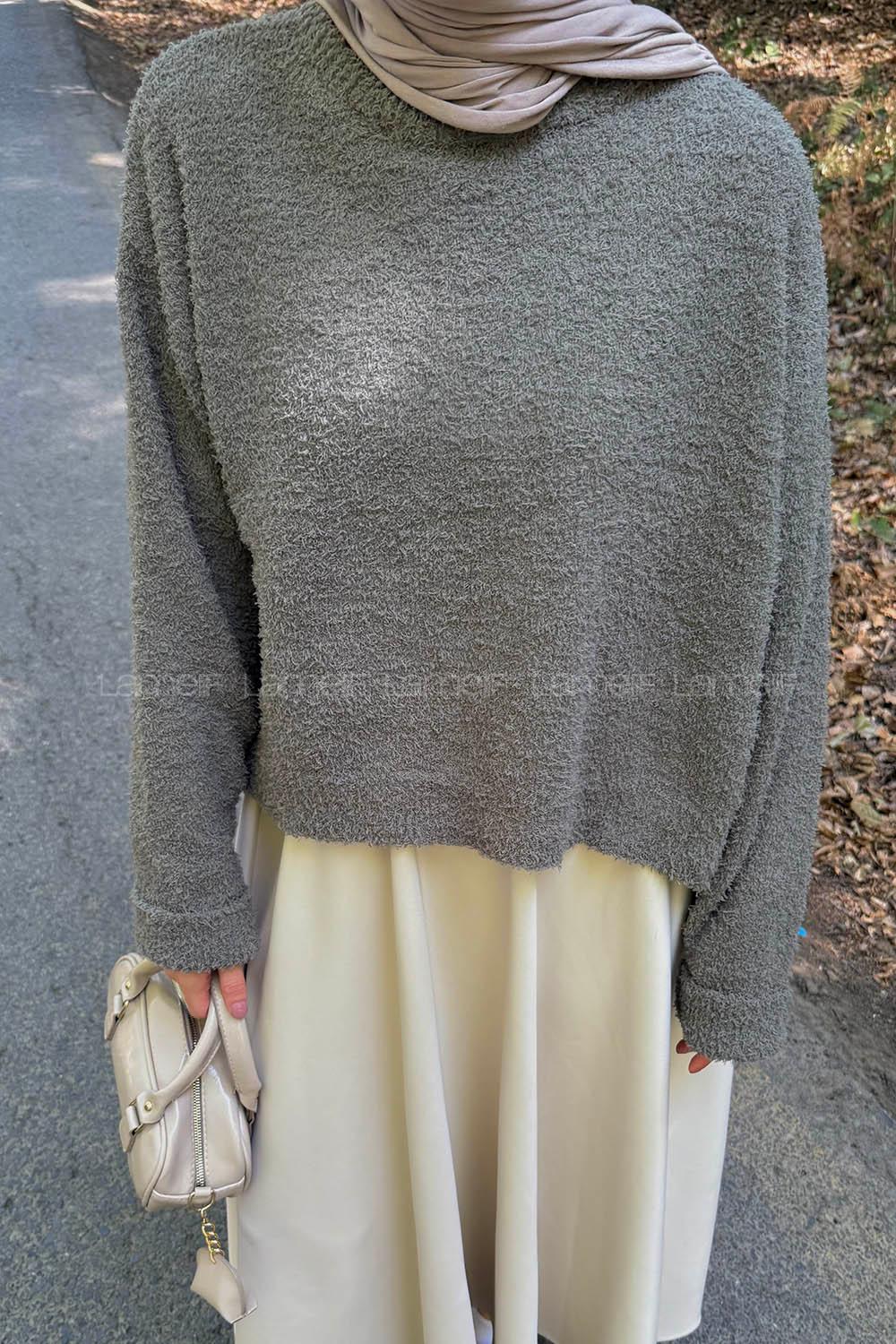 Lamelif Buklet Basic Kazak Haki