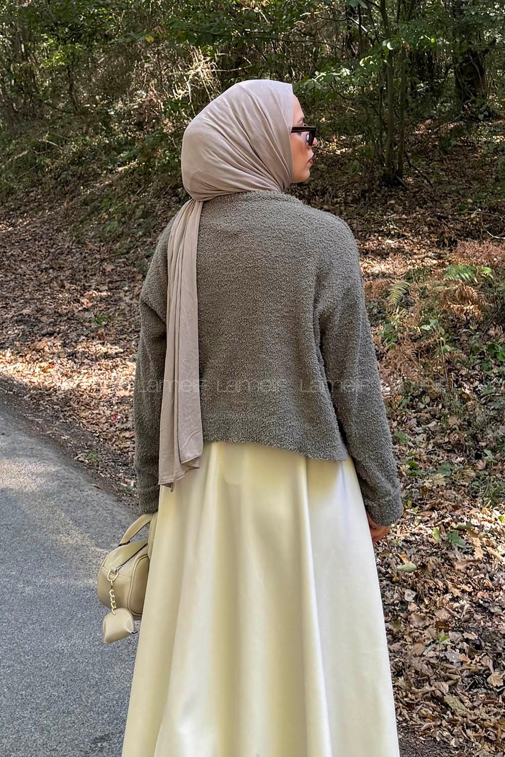 Lamelif Buklet Basic Kazak Haki