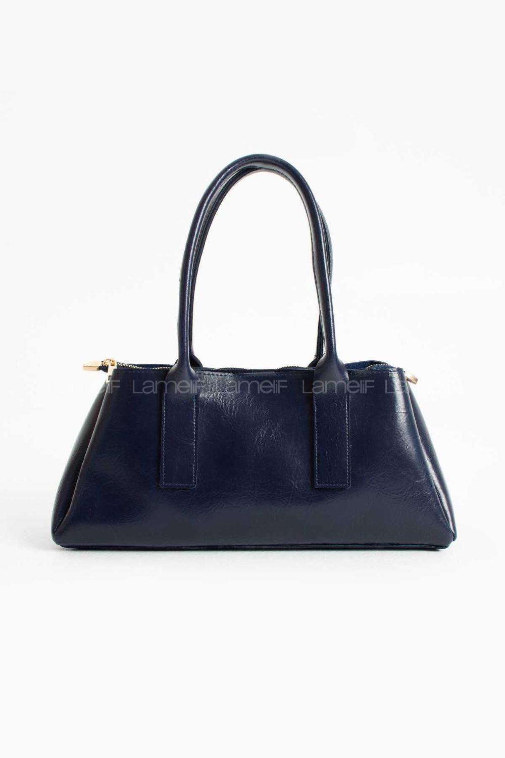 Lamelif Zeına Model Kadın El Ve Omuz Çantası Lacivert