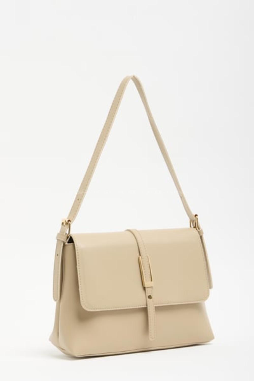 Lame Luxury Gold Detaylı Kadın Çanta Vizonrengi