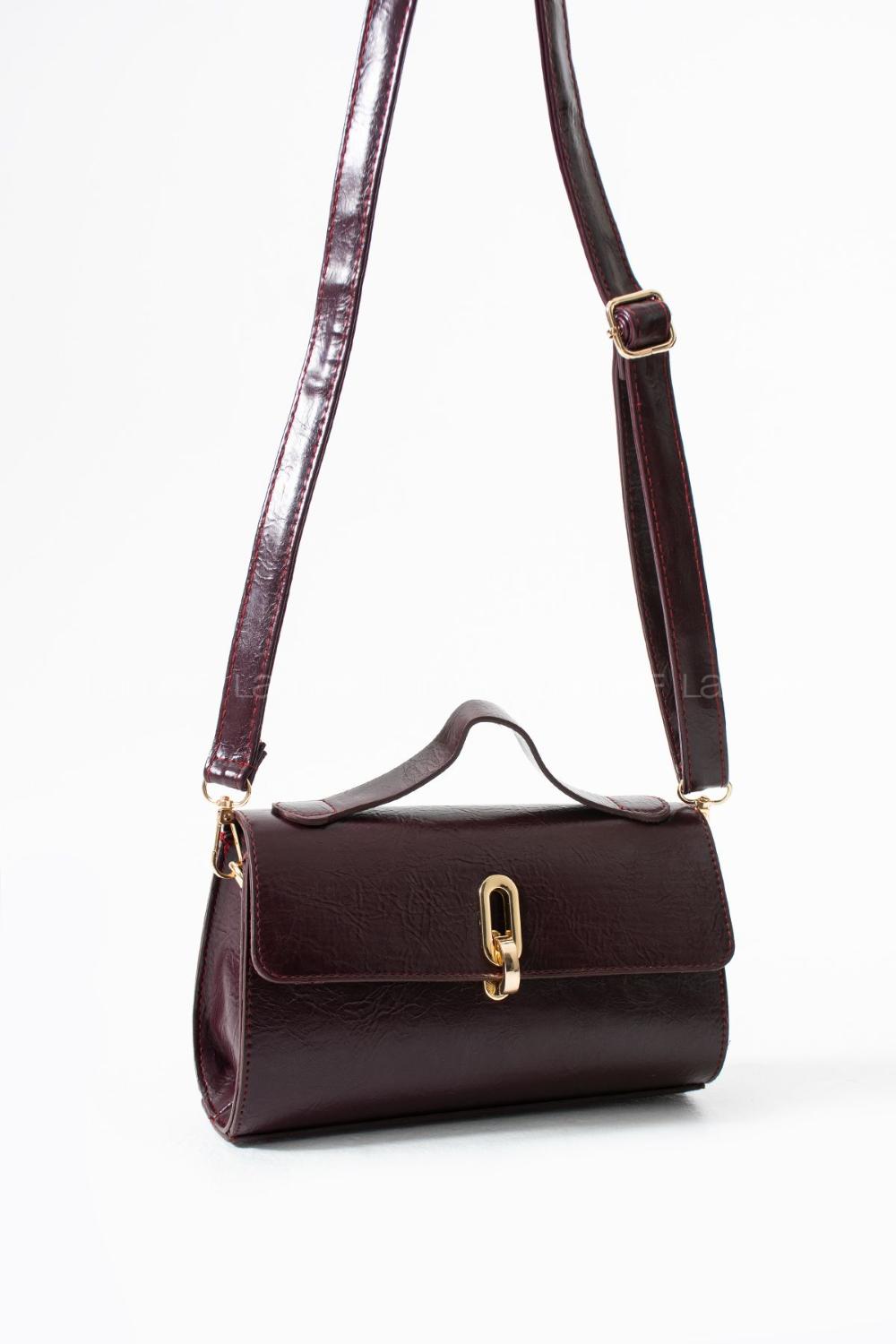 Lamelif Leına Model Kadın Çapraz Çantası Bordo