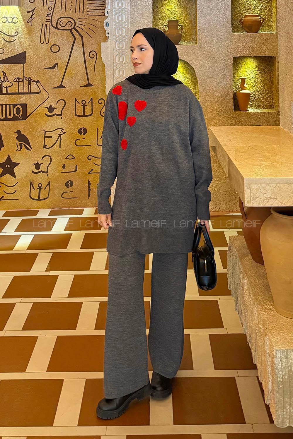 Lamelif Kalpli Triko TakımFüme