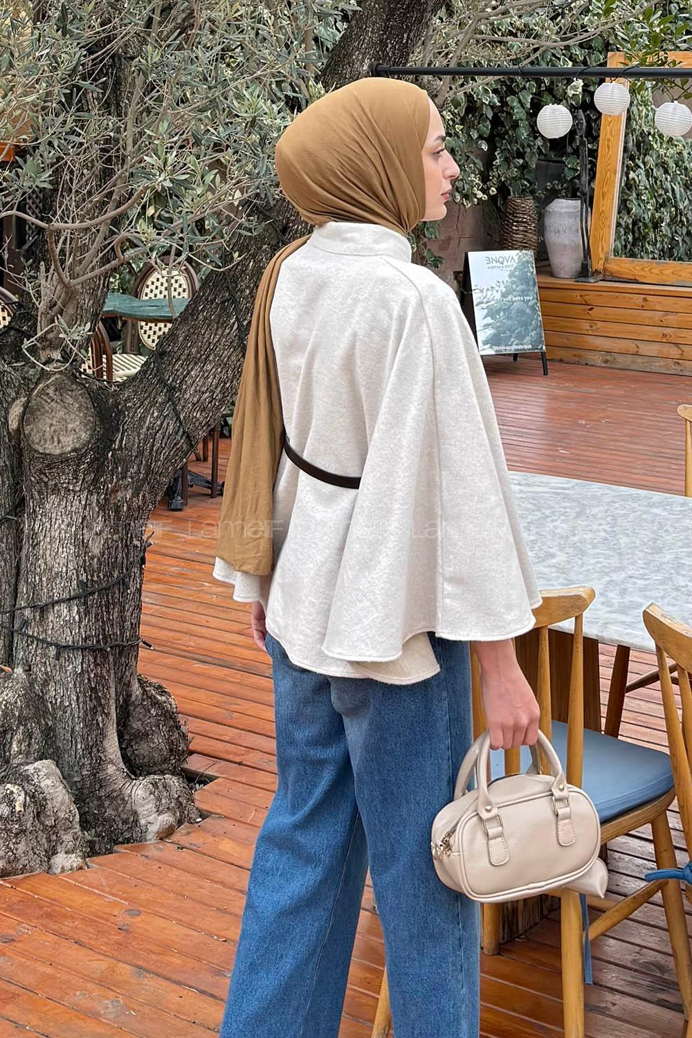 Lamelif Kemerli Panço Taş Rengi