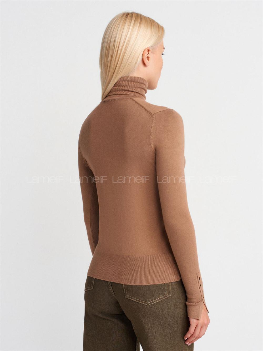 Dark Mink Crew Neck Knitwear
