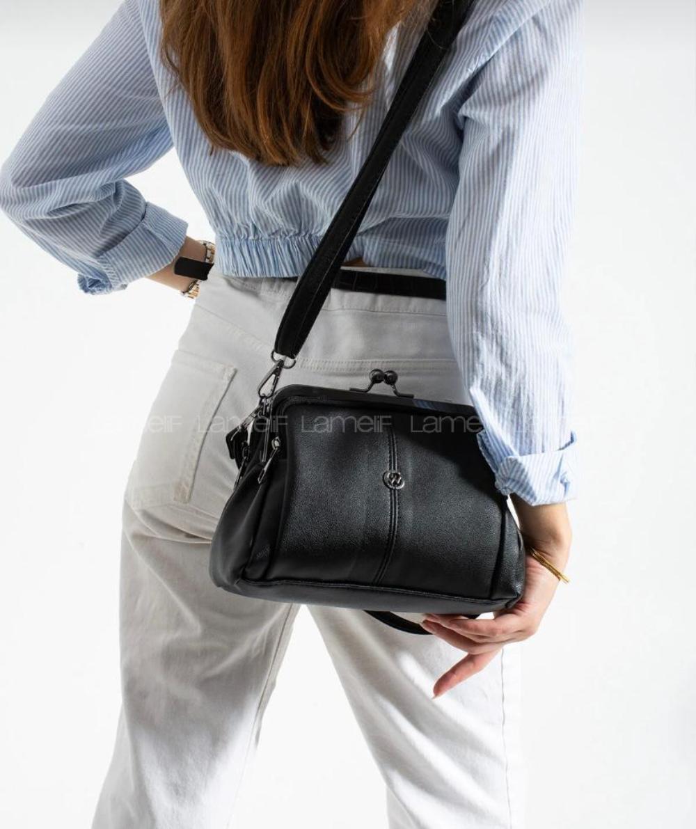 BURSLU KADIN OMUZ ÇANTASI KLİPSLİ EL ÇANTASI ÇAPRAZ ÇANTA