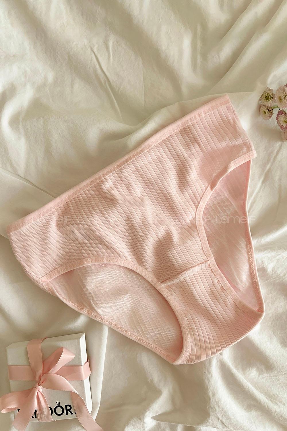 Lamelif Kotton Bayan Klasik Fitilli Külot