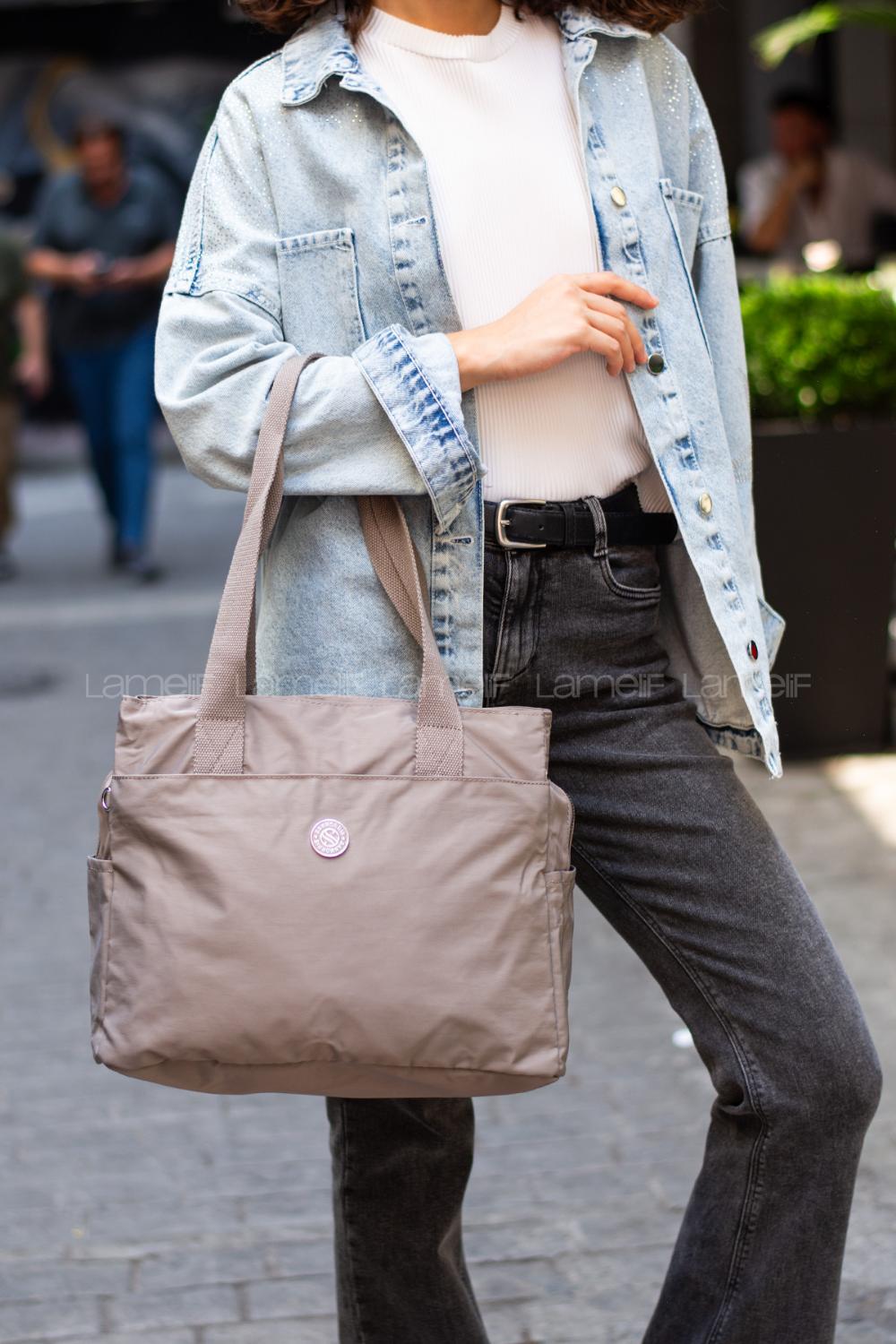 Lamelif San Morris Büyük Boy Kol Çantası