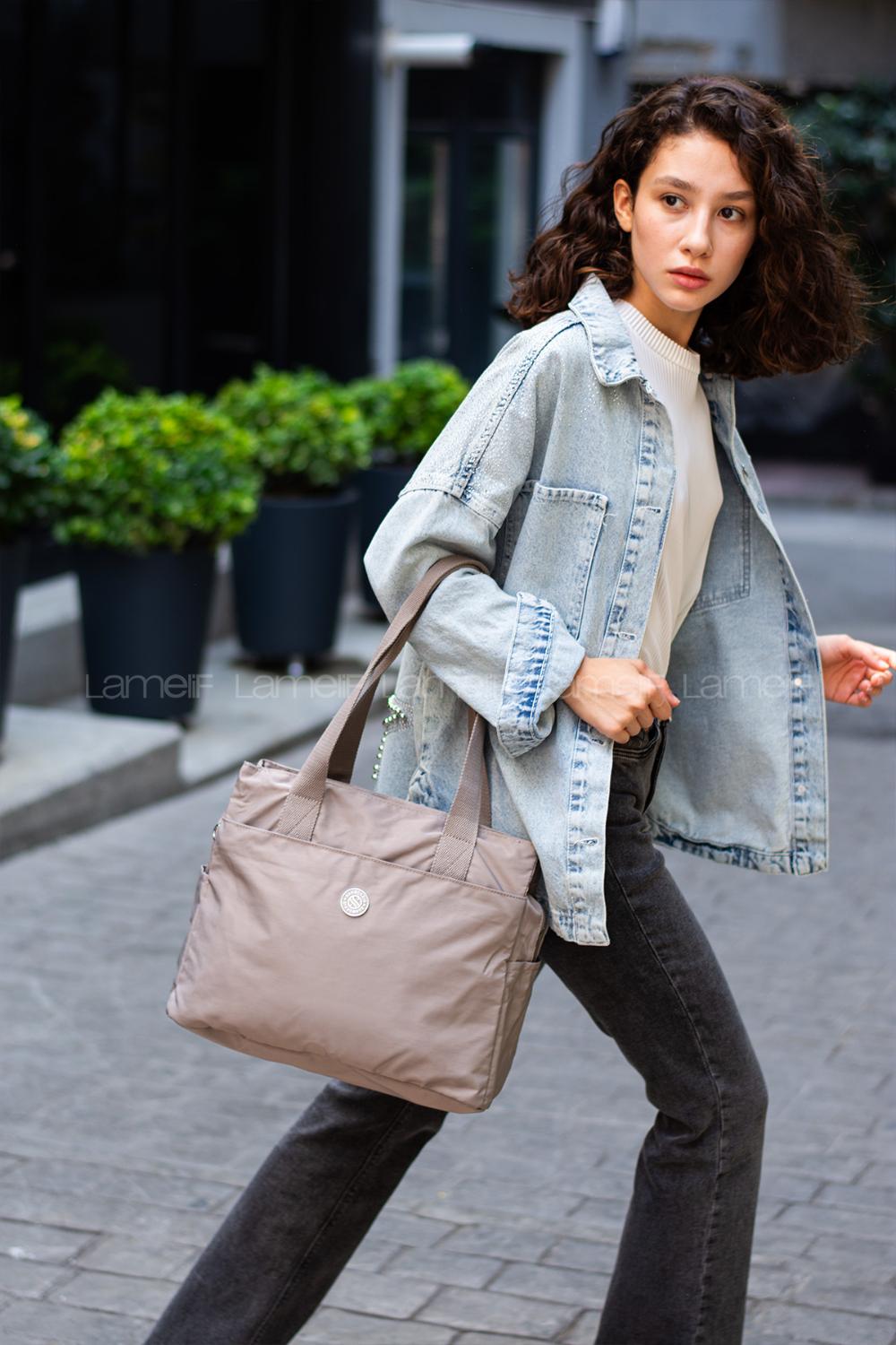 Lamelif San Morris Büyük Boy Kol Çantası