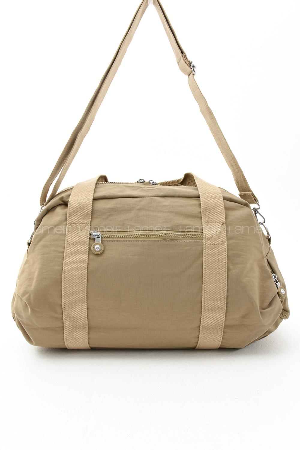 Lamelif San Morris Unisex Büyük Boy Krinkıl Kumaş Çapraz Askılı Spor ve Seyahat Çantası