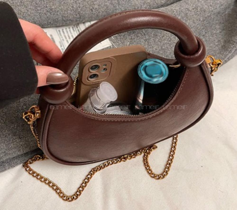 Lamelif Zincir Askılı Astarlı El ve Omuz Kadın Çanta