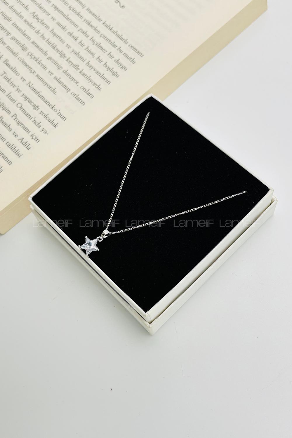 Silver Gold Straight Necklace