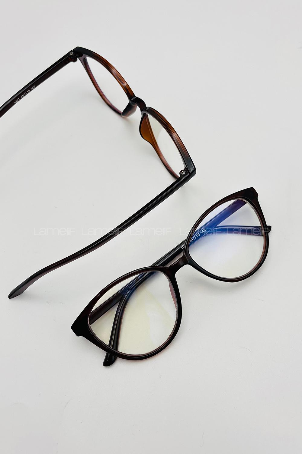 Lamelif Buny Acı Kahve Çerçeve Şeffaf İmaj Gözlük