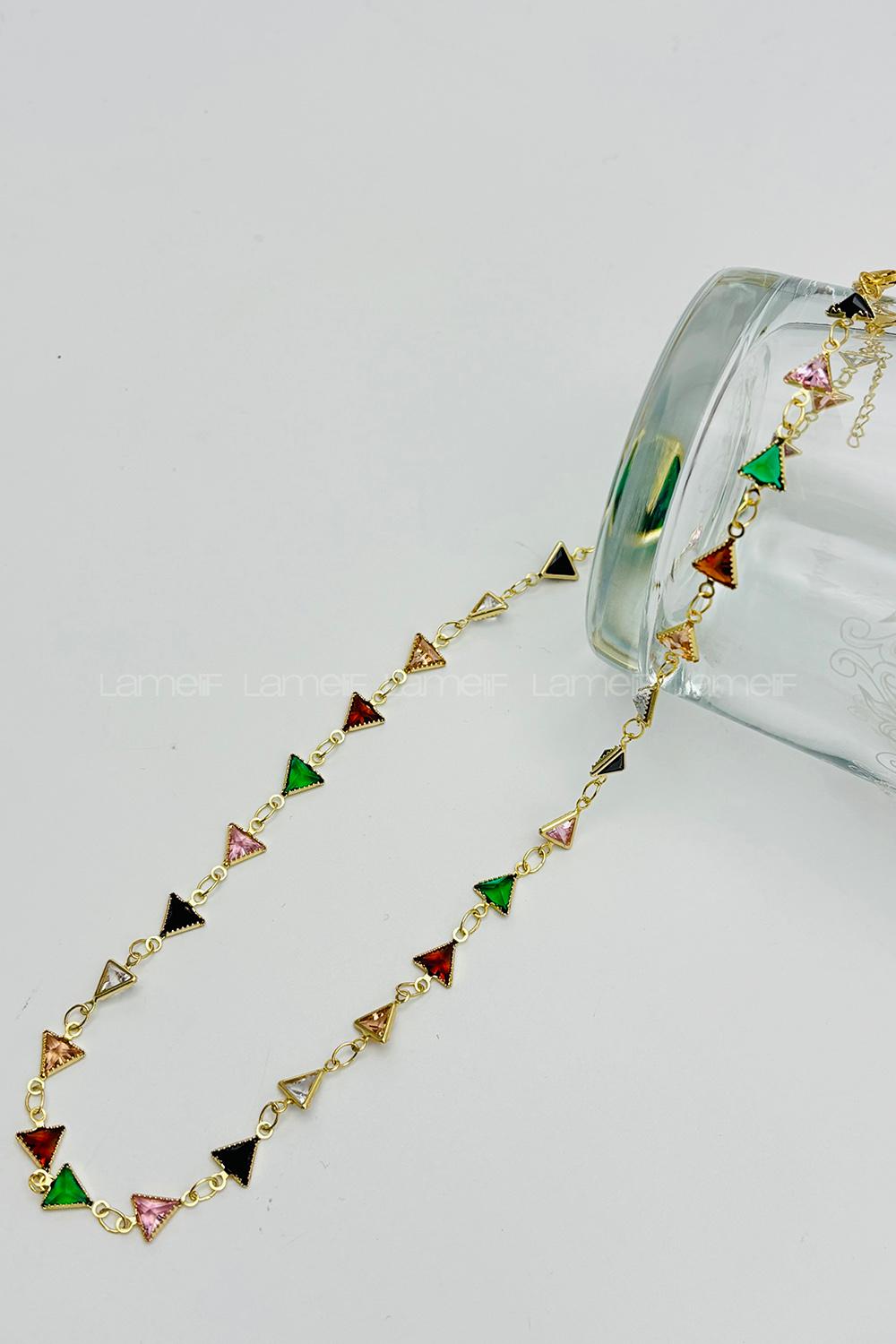 Gold Gold Straight Necklace