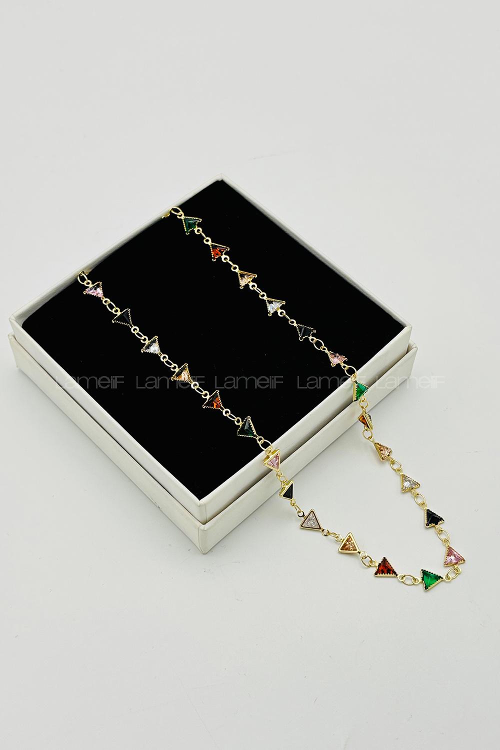 Gold Gold Straight Necklace