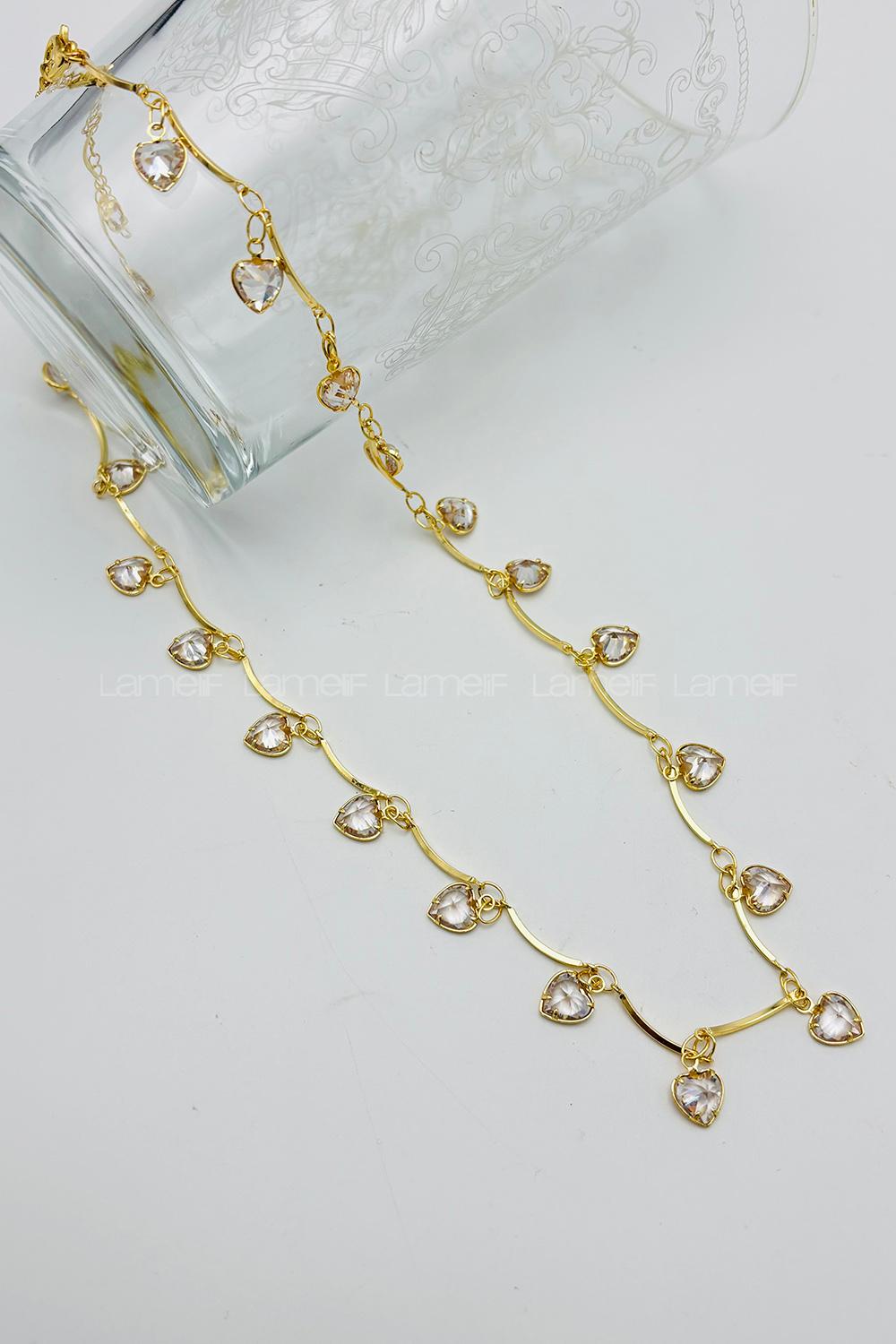 Gold Gold Straight Necklace