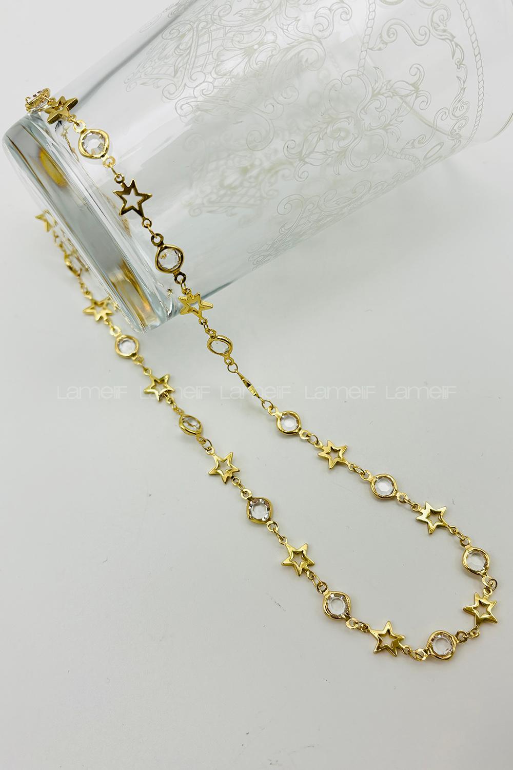 Gold Gold Straight Necklace