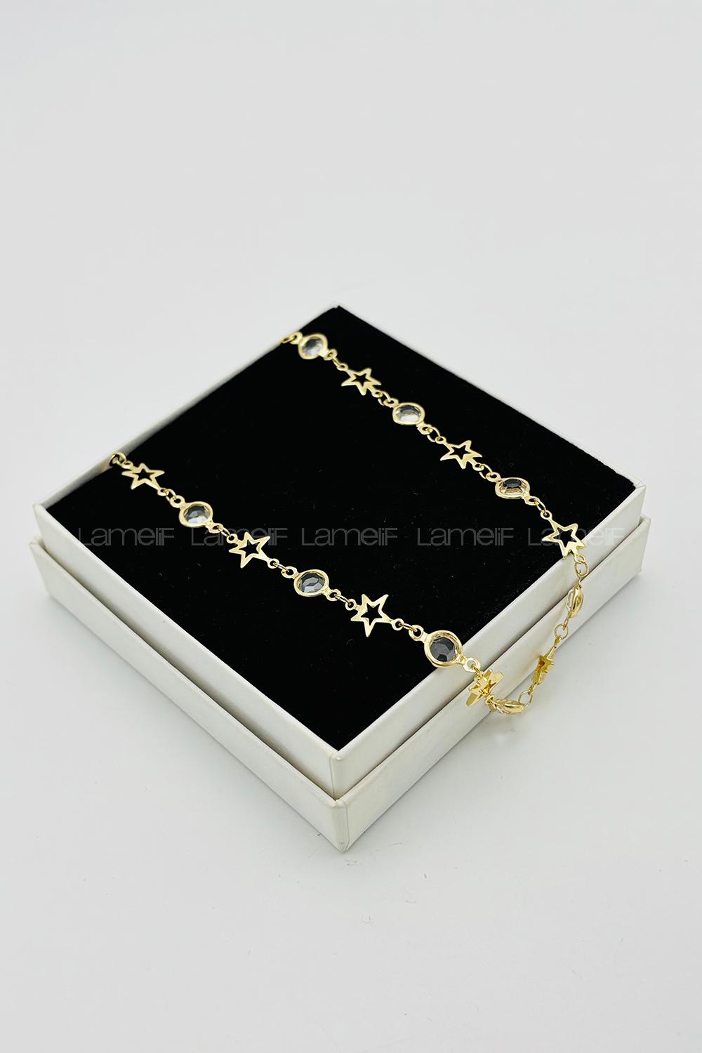 Gold Gold Straight Necklace