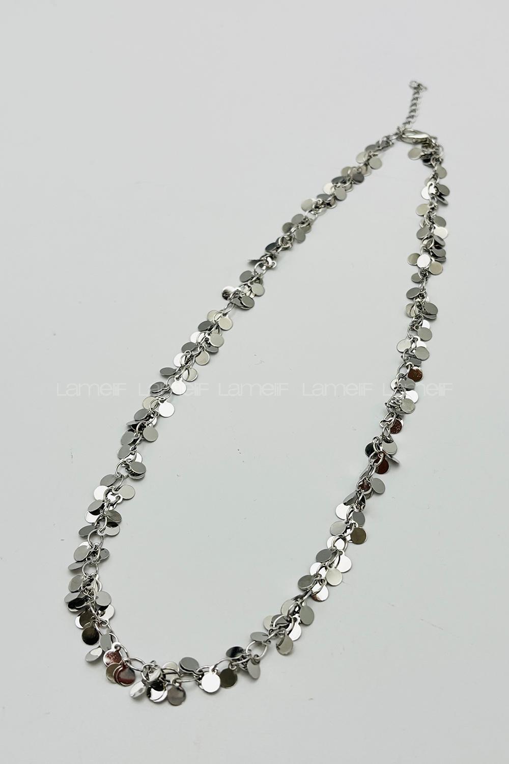 Silver Silver Straight Necklace