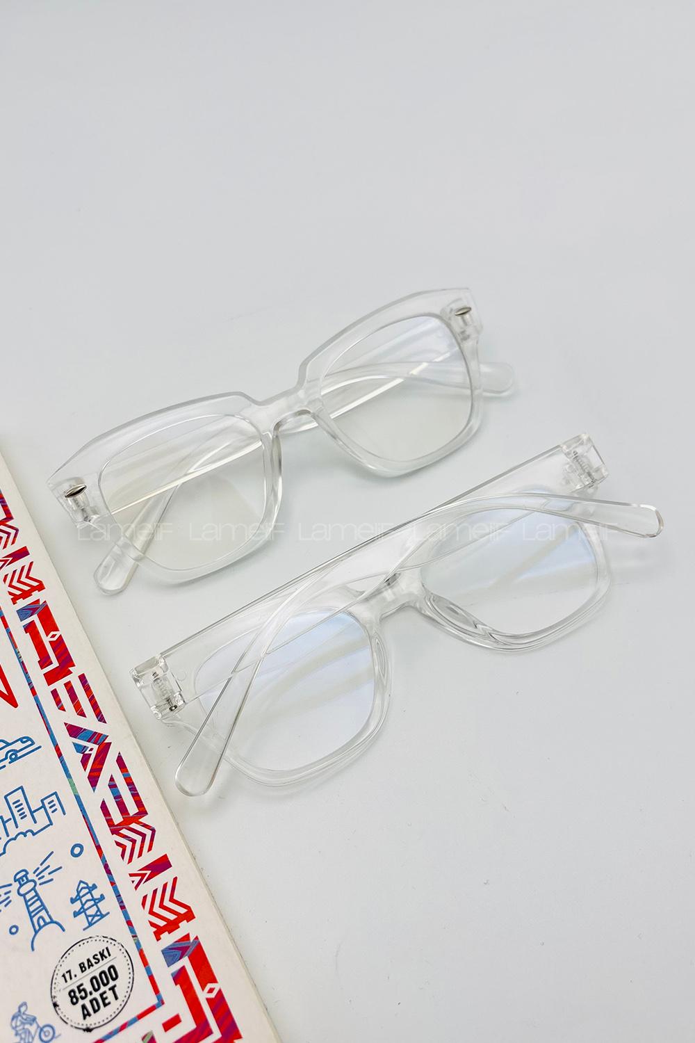 Lamelif İnes Şeffaf Çerçeve Şeffaf İmaj Gözlük
