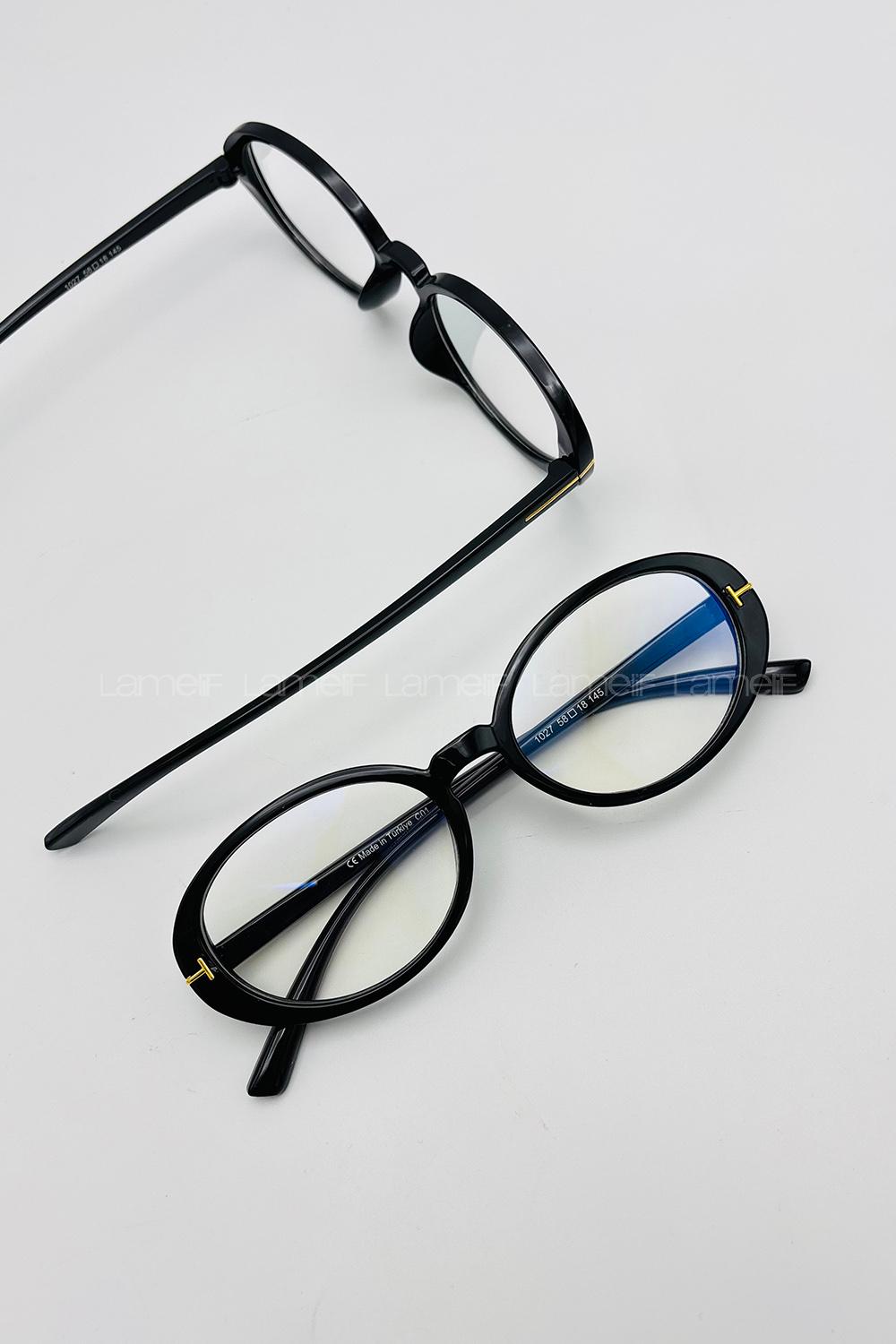 Lamelif Pinto Siyah Çerçeve Şeffaf İmaj Gözlük