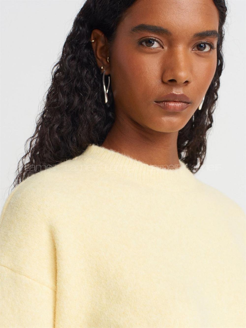 Yellow-1 Crew Neck Jumper