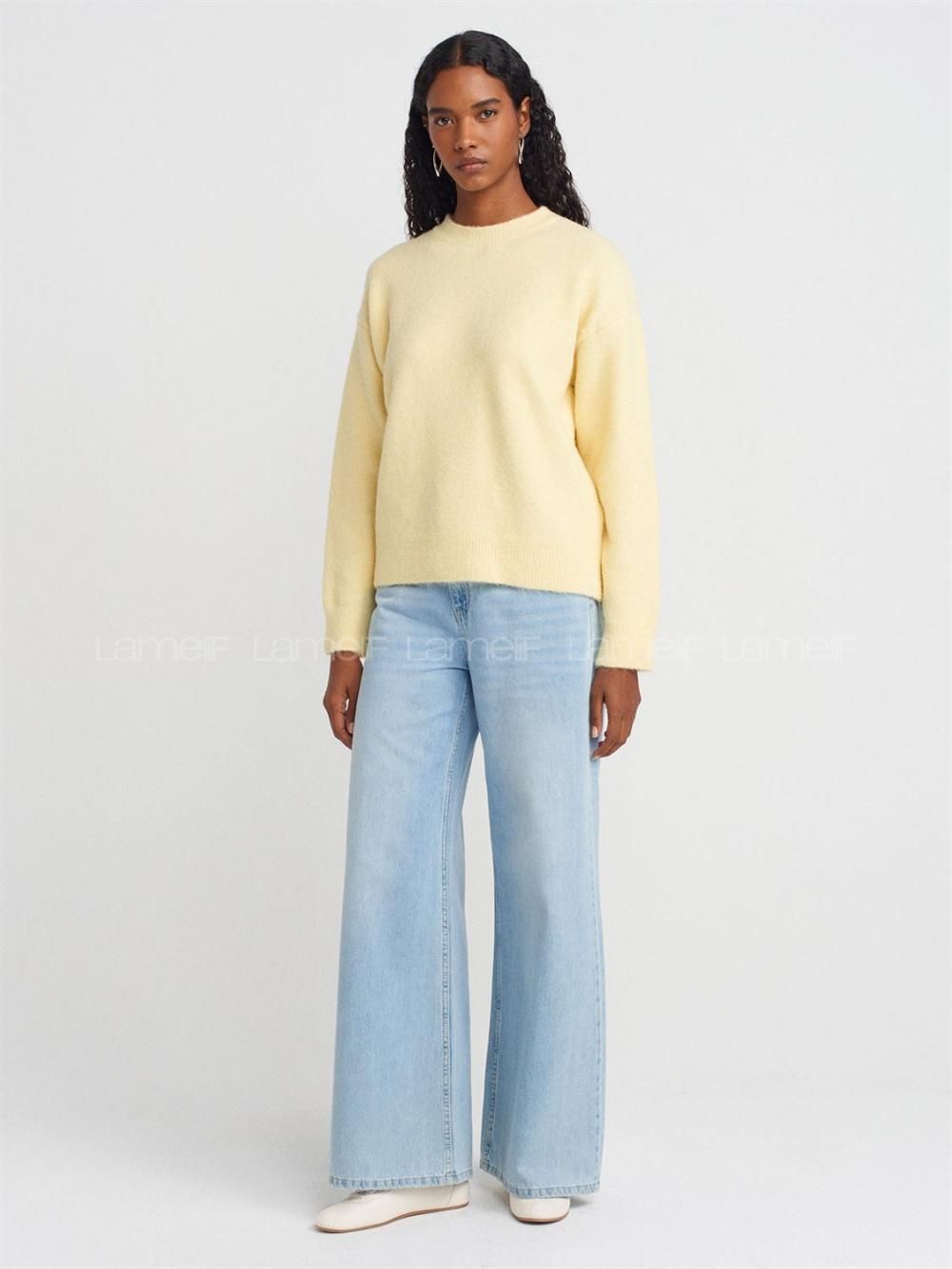 Yellow-1 Crew Neck Jumper
